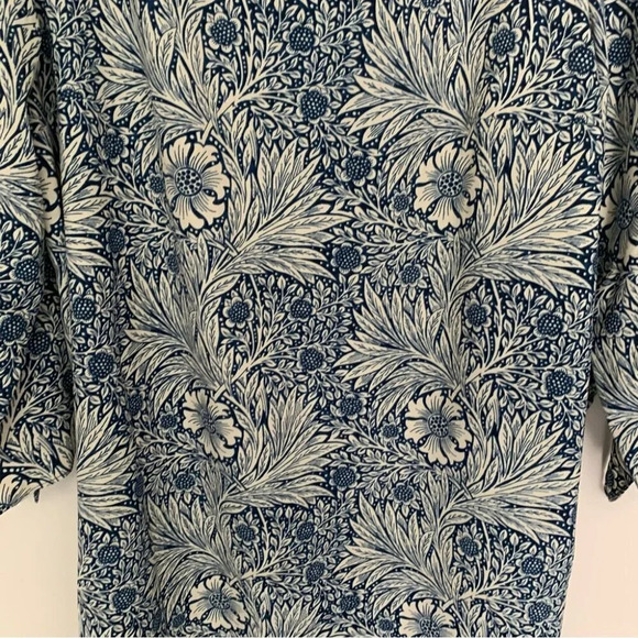 Morris & Co X Target Blue White Floral Dress 12 - Picture 8 of 13